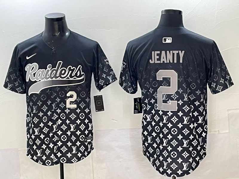 Men 2025 Nike Oakland Raiders 2 Jeanty Black Limited NFL Jersey style 003